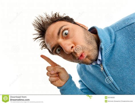 Wow Expression Stock Photo Image Of Look Funny Male 35193032