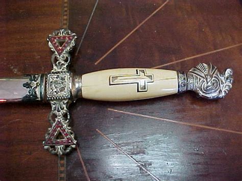 Rare Masonic Sword Ivory Handle Knights Templar 24982147