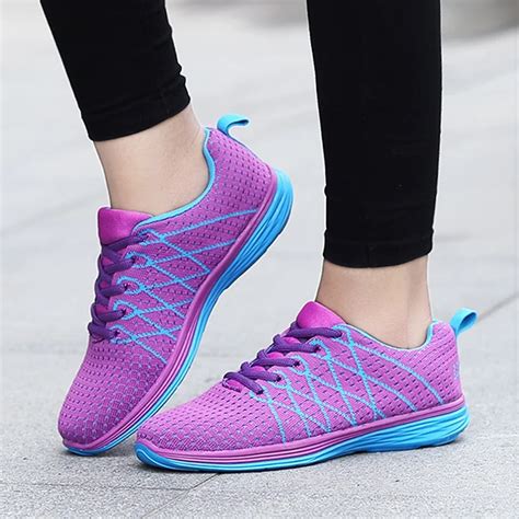 Outdoor Women Running Shoes Girls Light Sneakers Breathable Jogging Shoes Female Ladies Sports