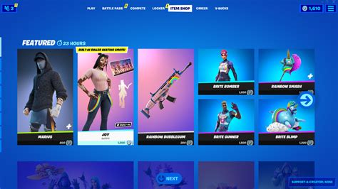 Whats In The Fortnite Item Shop Today November 4 2021 Fan Made Joy
