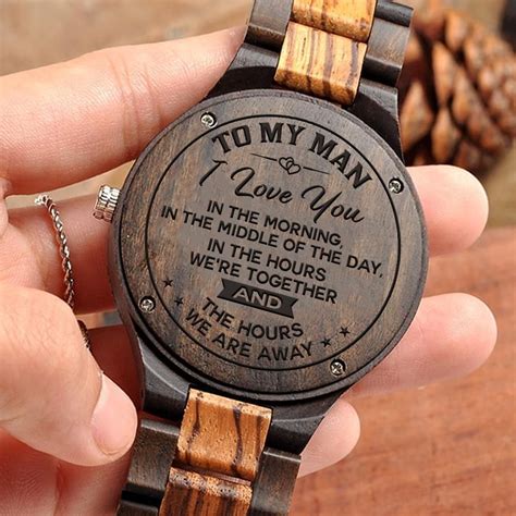4.6 out of 5 stars 109. Great Gift For Husband Engraving Wooden Watch | Perfect ...