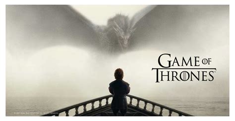 Game Of Thrones Tyrion And Dragon Tempered Glass Poster