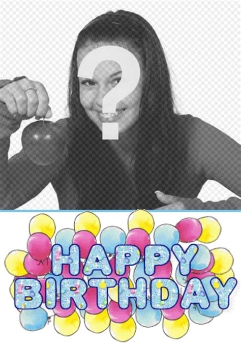 Maybe you would like to learn more about one of these? Personalized birthday card with photo, with an animated text "Hap
