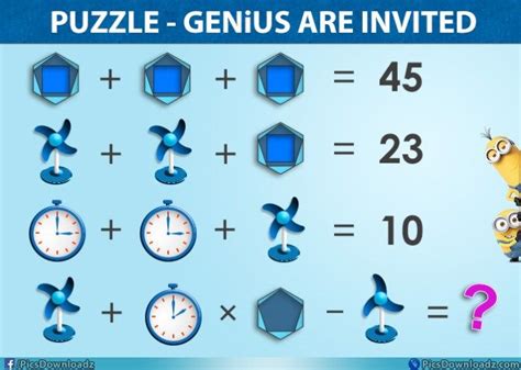 Clock Hexagon Genius Math Puzzle Logic Puzzles Brain Teasers Math