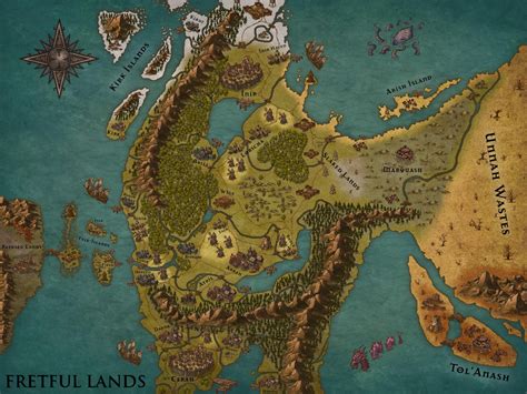 My First Ever Fantasy Map Created With Inkarnate Fretful Lands R