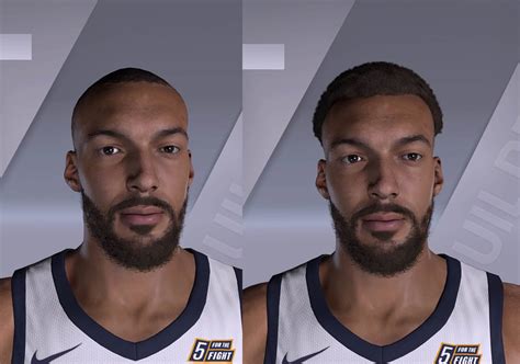 Rudy Gobert Cyberface Hair Update By 2kspecialist [for 2k21]