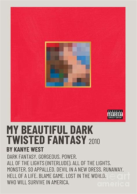 My Beautiful Dark Twisted Fantasy Kanye West Digital Art By Humanoid Kusen