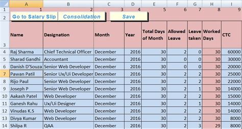 Simple Salary Sheet In Excel Format Free Download Free Download For