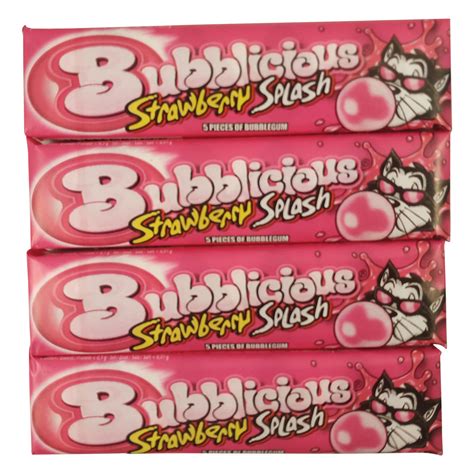 Bubblicious Strawberry Gum Bubblicious Chewing Gum Strawberry
