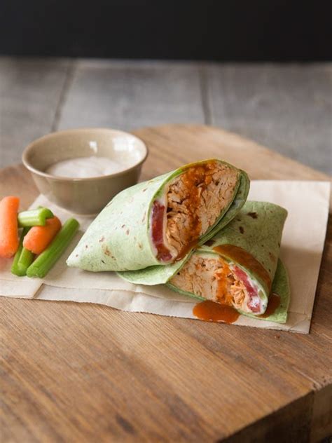 Spicy Pulled Chicken Wraps