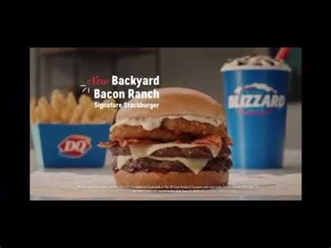 New Backyard Bacon Ranch Signature Stackburger Dairy Queen Commercial