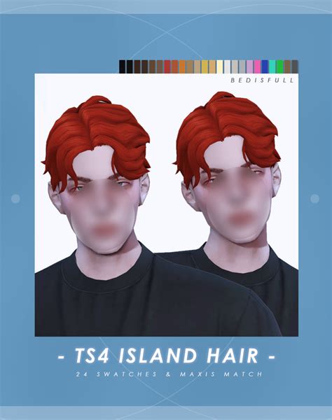 Bed Ts4 M Mm Island Hair Bed Musae On Patreon In 2021 Sims 4 Vrogue