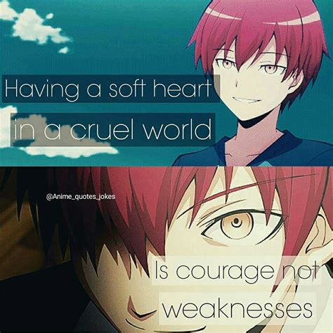 The real tragedy of life is when men are afraid. Karma Anime quotes Quotes Instagram anine_quotes_jokes ...