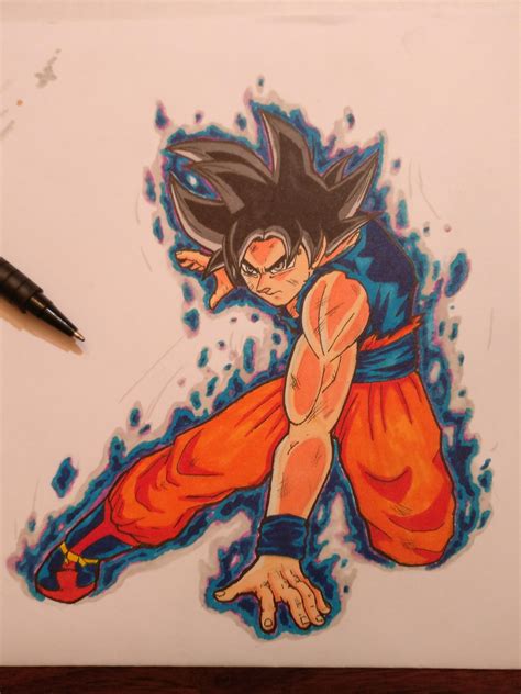 Ultra Instinct Goku I Drew For Inktober 👌 I Love His New Form Its