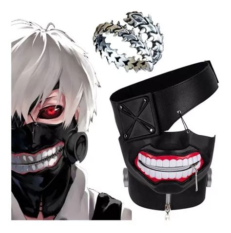 3d Tokyo Ghoul Kaneki Ken Máscara Anel Halloween Cosplay Ade Color