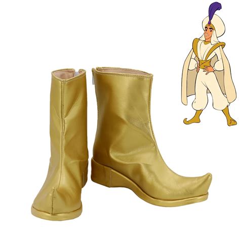 Aladdin And The Magic Lamp Aladdin Golden Boots Men Cosplay Shoes