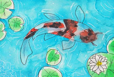 Koi Fish Painting How To Paint A Beautiful Koi Fish In Watercolor