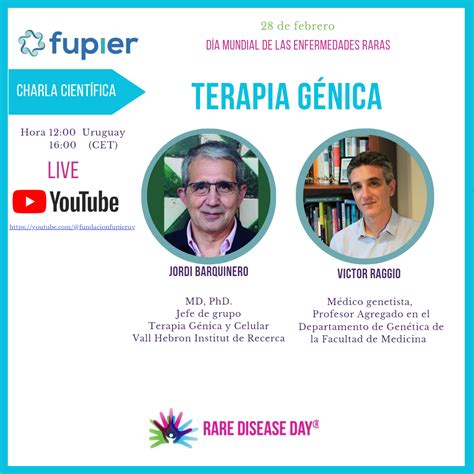 Charla científica Terapia Génica Rare Disease Day