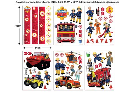 Celebrate the heroism of our firefighters with a cool firefighter themed bedroom. Fireman Sam Bedroom Decor Kit | Walltastic