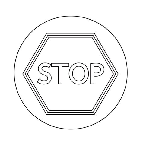 Stop Sign Icon 564338 Vector Art At Vecteezy