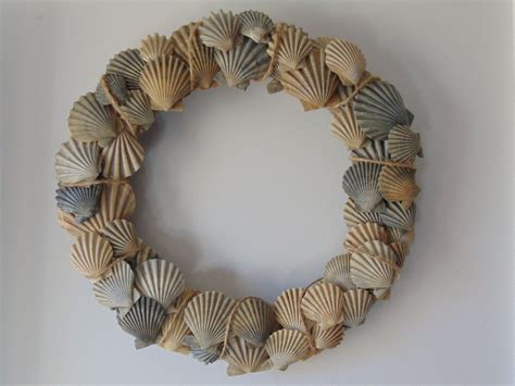 Nautical Scallop Shell Wreath With Jute Rope For Wall Etsy In 2021