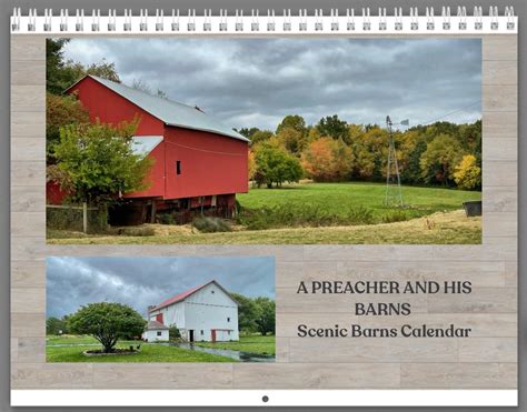 A Preacher And His Barns 2024 Scenic Barns Calendar Etsy