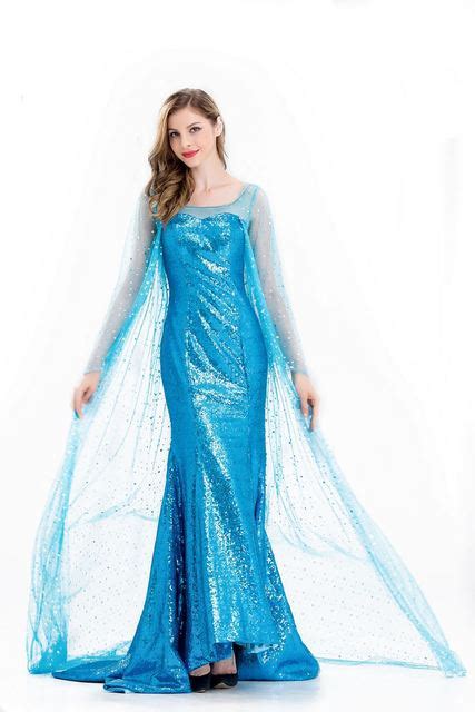 Christmas Party Cosplay Elsa Sequins Princess Dress Princess Elsa