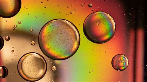 Download Wallpaper 1280x720 Bubble Ball Rainbow Drops