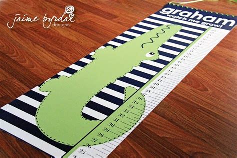 Buy swinging crib bedding and get the best deals at the lowest prices on ebay! Alligators oh my..., Growth Chart inspired by Gator ...