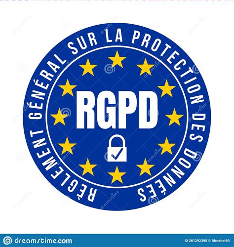 Gdpr Symbol Icon Called Rgpd Reglement General Sur La Protection Des