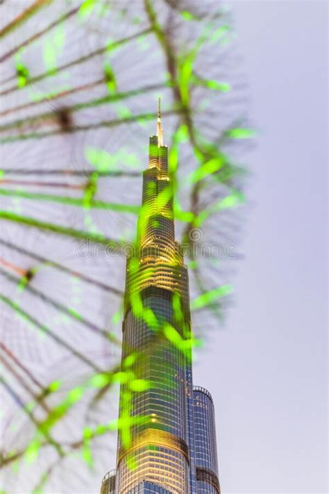 Dubai Uae 05022022 View Of A Tallest Building In The World Burj