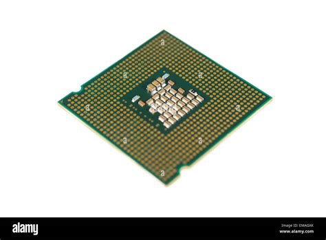 Central Processing Unit Cpu Isolated On White Background Stock Photo