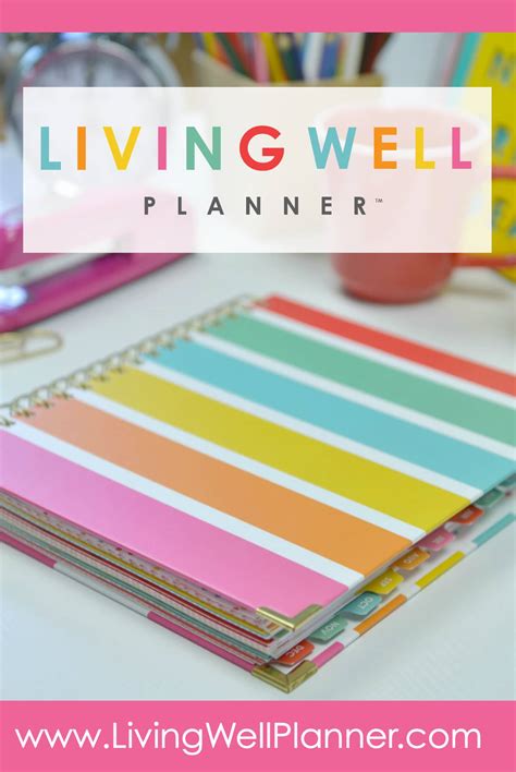 Living Well Planner Vertical With Graphic Living Well Spending Less®