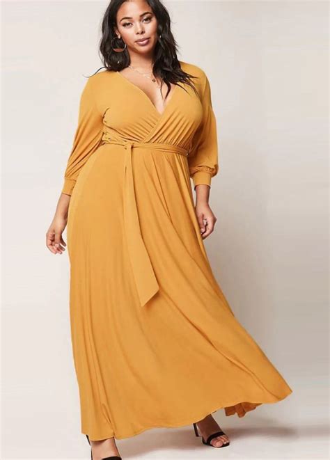 Plus Size Fall Maxi Dresses 2019 Pluslookeu Collection