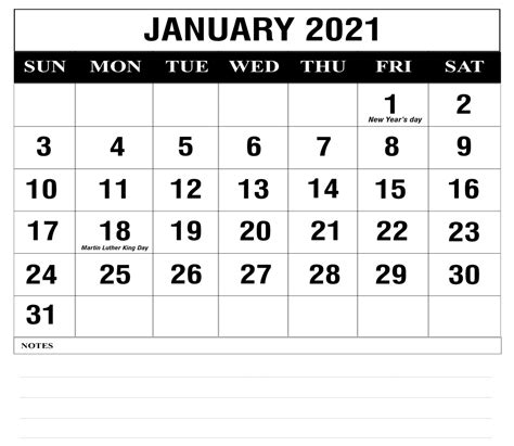 It's not just a pretty monthly calendar, it's also a practical planner with this free monthly calendar 2021 printable is excellent to use to organize schedules, set goals, plot out fun activities and travels, and so much more! Free January 2021 Printable Calendar Template in PDF ...