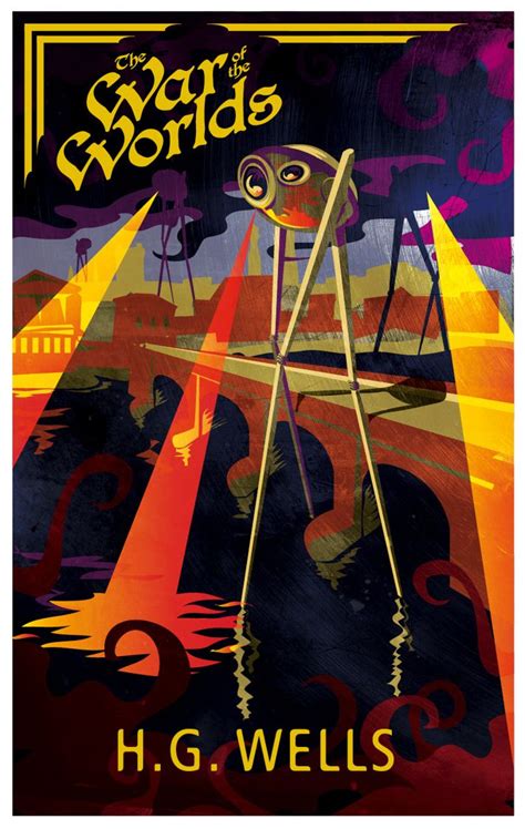 The War Of The Worlds Hg Wells Cover Illustration By Stewart