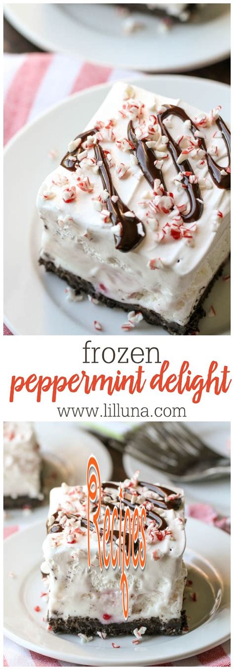 Frozen Peppermint Delight A Simple Festive And Delicious Holiday Dessert With An Oreo Crust