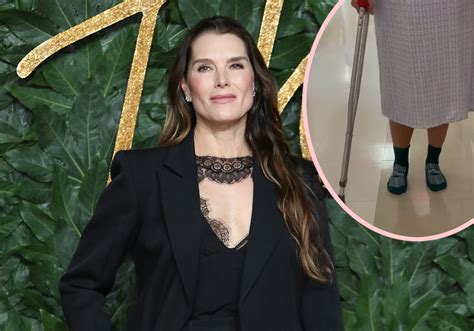 Brooke Shields Reveals Shes On The ‘mend After Breaking Her Femur Perez Hilton