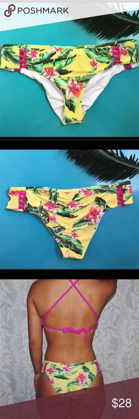 Floral Bikini Bottoms Brand New Floral Swimsuit Bottoms Cheeky Style Not Too Revealing