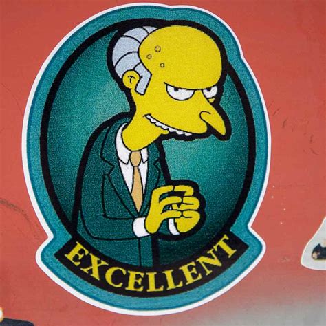 Sticker Mr. Burns Excellent - BUS-ok.de, 7,02