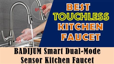 This versatile faucet gives you the option to choose the best look for your kitchen. Best Touchless Kitchen Faucet I BADIJUM Smart Dual Mode ...