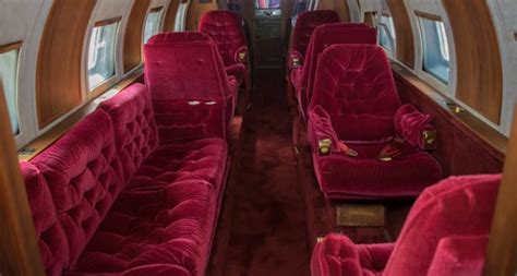 elvis presley s untouched 1962 jet is up for sale and the interior is absolutely incredible