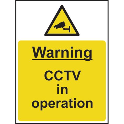 Warning Cctv In Operation Rpvc 300 X 400mm First Safety