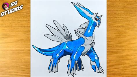 How To Draw Pokemon Dialga Step By Step Youtube