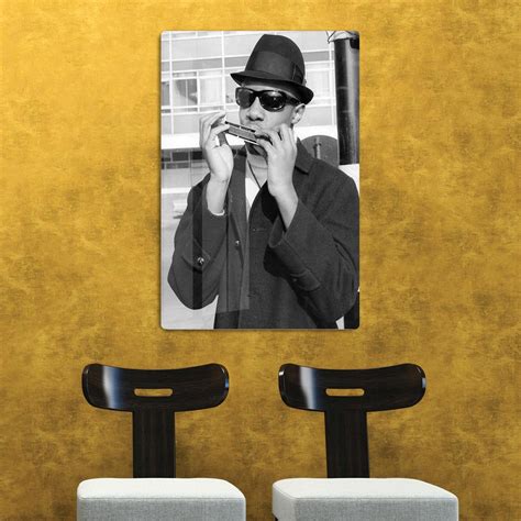 Stevie Wonder Playing The Harmonica Hd Metal Print Canvas Art Rocks