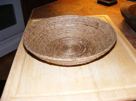 How To Make A Bowl From Jute Rope Jute Rope Twine Crafts Rope Crafts