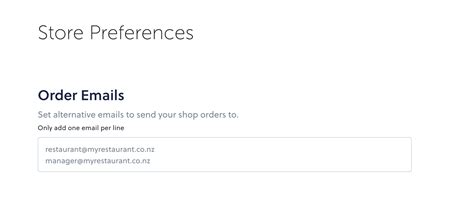 For instance, dear customer service. Can I have my orders going to more than one email address ...