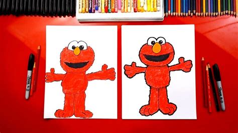 How To Draw Elmo From Sesame Street Art For Kids Hub Art For Kids