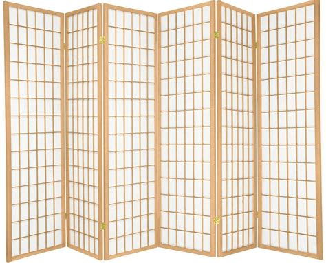 Buy Legacy Decor 6 Panels Room Divider Privacy Screen Japanese Shoji