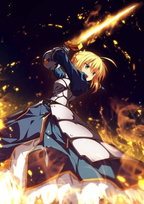 Excalibur Saber Fate Stay Night Anime Fate Stay Night Fate